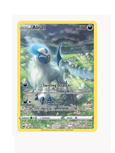 Absol Pokemon • Holo Rare • GG16/GG70 Crown Zenith: Galarian Gallery