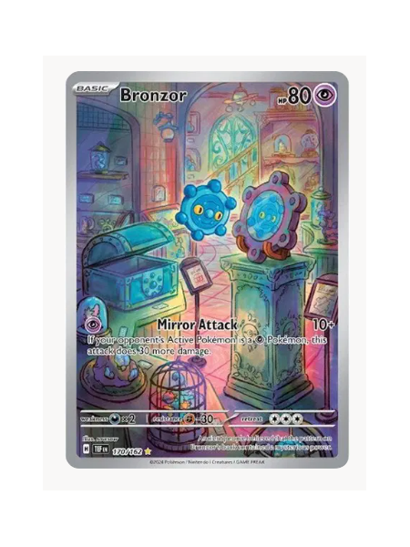 Bronzor Pokemon • Illustration Rare • 170/162 Temporal Forces