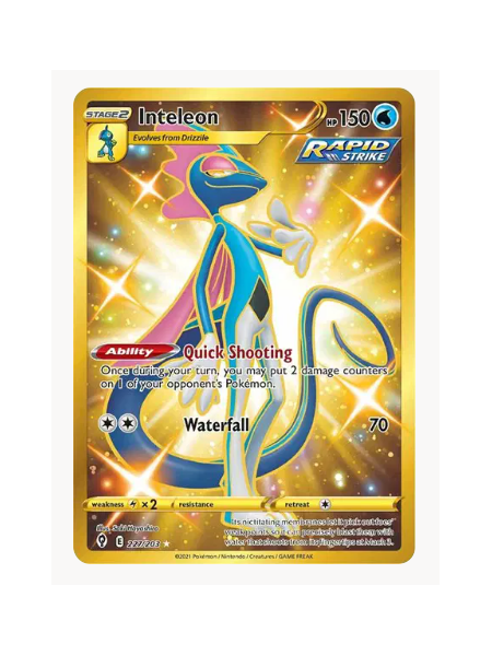 Inteleon (Secret) Pokemon • Secret Rare • 227/203 Evolving Skies