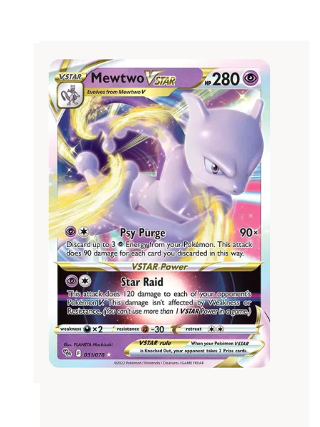 Mewtwo VSTAR Pokemon • Ultra Rare • 031/078 Pokemon Go