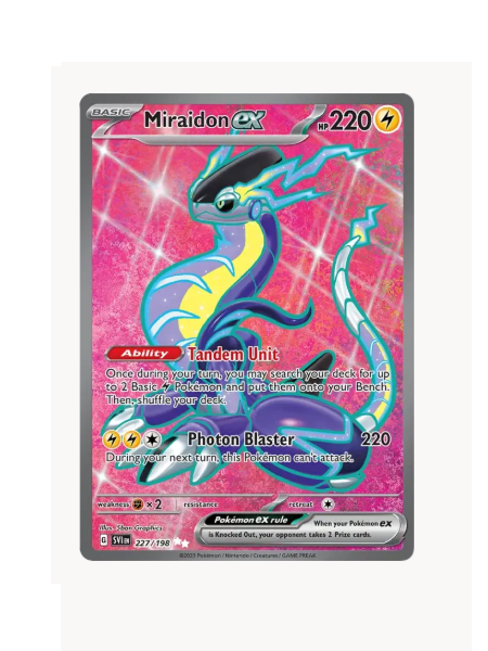 Miraidon ex Pokemon • Ultra Rare • 227/198 Scarlet & Violet Base Set