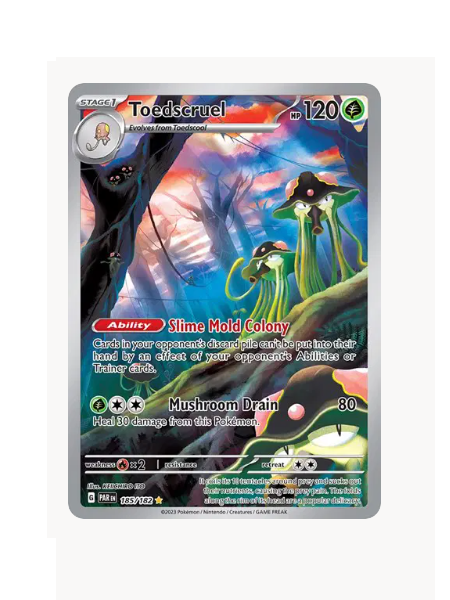 Toedscruel Pokemon • Illustration Rare • 185/182 Paradox Rift