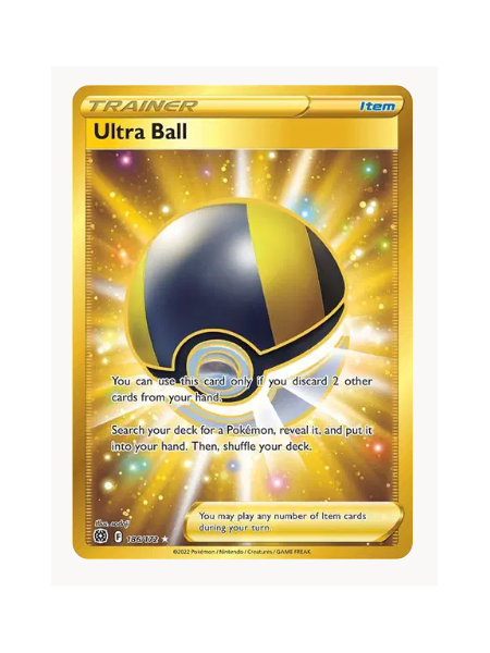 Ultra Ball (Secret) Pokemon • Ultra Rare • 186/172 Brilliant Stars
