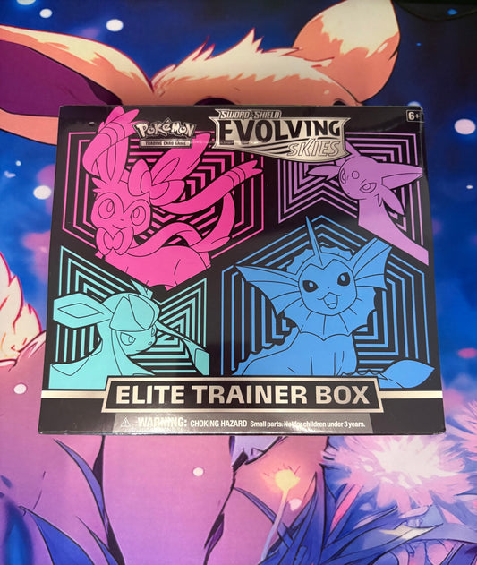 Evolving skies Elite trainer box (Vaporeon)