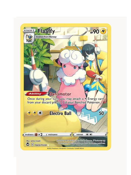 Flaaffy Pokemon • Ultra Rare • TG03/TG30 Silver Tempest Trainer Gallery