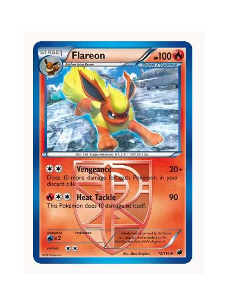 Flareon (Team Plasma) Pokemon • Uncommon • 12 Plasma Freeze