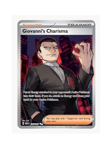 Giovanni's Charisma Pokemon • Ultra Rare • 197/165 SV: 151