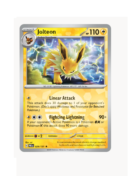 Jolteon (Poke Ball Pattern) Pokemon • Rare • 029/131 Prismatic Evolutions