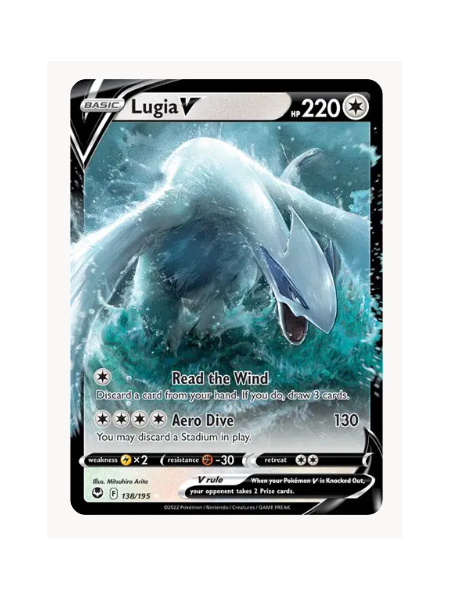 Lugia V Pokemon • Ultra Rare • 138/195 Silver Tempest