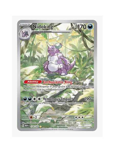 Nidoking Pokemon • Illustration Rare • 174/165 SV: 151