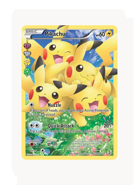 Pikachu (Full Art) Pokemon • Ultra Rare • RC29 Generations: Radiant Collection