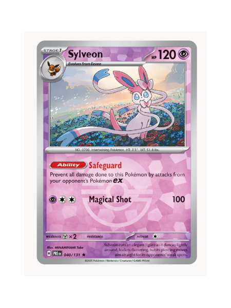 Sylveon (Poke Ball Pattern) Pokemon • Rare • 040/131 Prismatic Evolutions