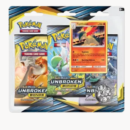 Unbroken Bonds 3 Pack Blister [Typhlosion]