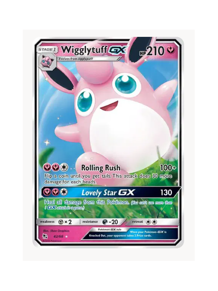 Wigglytuff GX Pokemon • Ultra Rare • 42/68 Hidden Fates